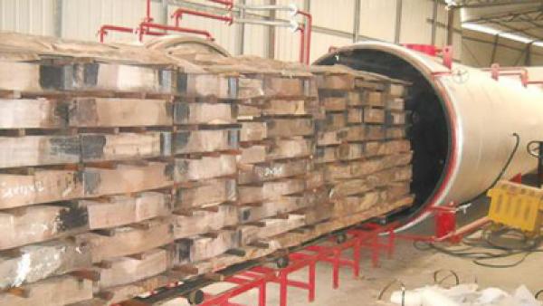 Compresor de aire para procesamiento de madera
